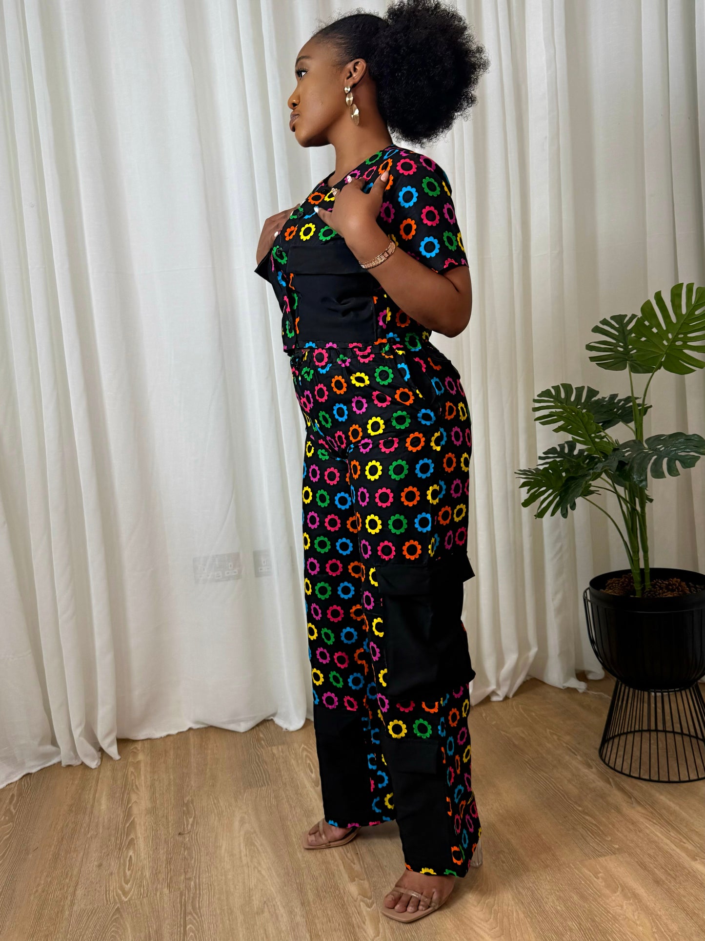 Neon Daisy Utility Co-ord Set