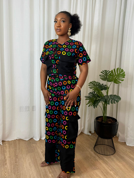 Neon Daisy Utility Co-ord Set