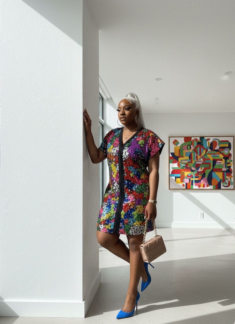 Herrlich London Vibrant Bloom Mini Dress