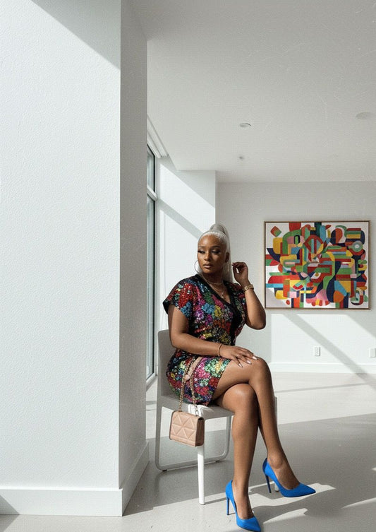 Herrlich London Vibrant Bloom Mini Dress