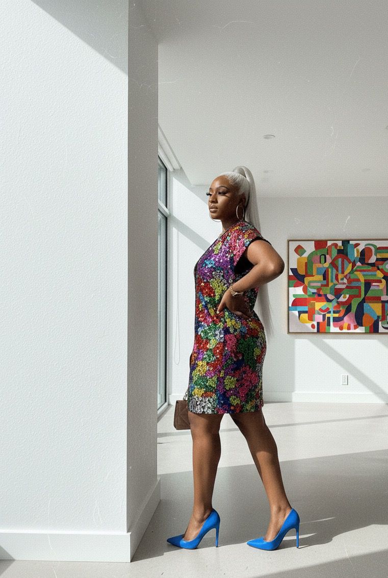 Herrlich London Vibrant Bloom Mini Dress